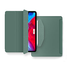 Handytasche Stand Schutzhülle Flip Leder Hülle L04 für Apple iPad Air 10.9 (2020) Nachtgrün