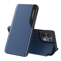 Handytasche Stand Schutzhülle Flip Leder Hülle L04 für Oppo Reno8 Pro+ Plus 5G Blau