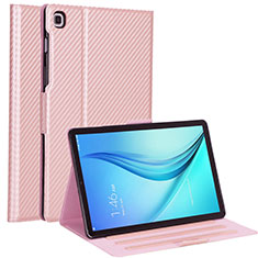 Handytasche Stand Schutzhülle Flip Leder Hülle L04 für Samsung Galaxy Tab S5e 4G 10.5 SM-T725 Rosegold