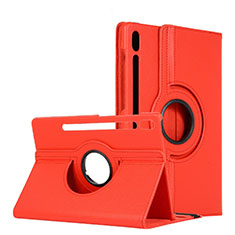 Handytasche Stand Schutzhülle Flip Leder Hülle L04 für Samsung Galaxy Tab S6 10.5 SM-T860 Rot