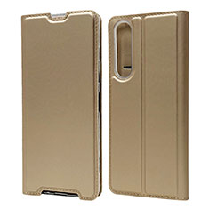 Handytasche Stand Schutzhülle Flip Leder Hülle L04 für Sony Xperia 1 II Gold