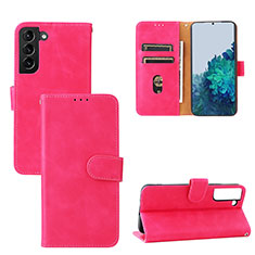 Handytasche Stand Schutzhülle Flip Leder Hülle L04Z für Samsung Galaxy S21 5G Pink