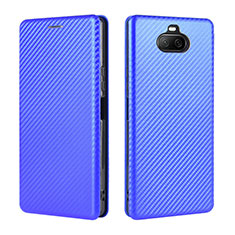 Handytasche Stand Schutzhülle Flip Leder Hülle L04Z für Sony Xperia 8 Lite Blau