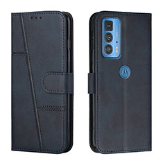 Handytasche Stand Schutzhülle Flip Leder Hülle L05 für Motorola Moto Edge 20 Pro 5G Blau