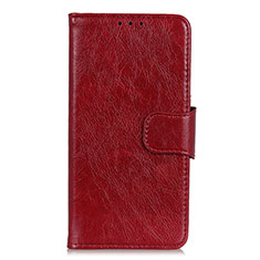 Handytasche Stand Schutzhülle Flip Leder Hülle L05 für Motorola Moto G9 Rot