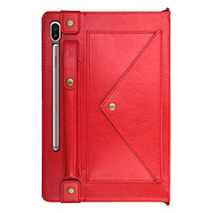 Handytasche Stand Schutzhülle Flip Leder Hülle L05 für Samsung Galaxy Tab S6 10.5 SM-T860 Rot