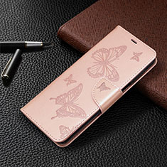 Handytasche Stand Schutzhülle Flip Leder Hülle L05 für Xiaomi Redmi Note 9 Pro Rosegold