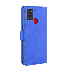 Handytasche Stand Schutzhülle Flip Leder Hülle L05Z für Samsung Galaxy A21s Blau