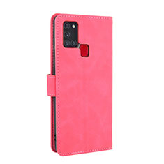 Handytasche Stand Schutzhülle Flip Leder Hülle L05Z für Samsung Galaxy A21s Pink