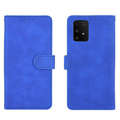Handytasche Stand Schutzhülle Flip Leder Hülle L05Z für Samsung Galaxy A91 Blau