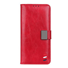 Handytasche Stand Schutzhülle Flip Leder Hülle L06 für Motorola Moto G 5G Rot