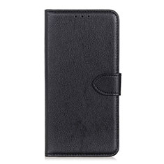 Handytasche Stand Schutzhülle Flip Leder Hülle L06 für Samsung Galaxy A01 Core Schwarz