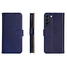 Handytasche Stand Schutzhülle Flip Leder Hülle L06 für Samsung Galaxy S21 5G Blau
