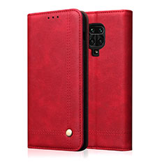Handytasche Stand Schutzhülle Flip Leder Hülle L06 für Xiaomi Redmi Note 9 Pro Rot