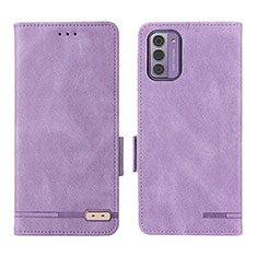 Handytasche Stand Schutzhülle Flip Leder Hülle L06Z für Nokia G42 5G Violett