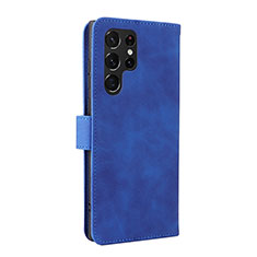 Handytasche Stand Schutzhülle Flip Leder Hülle L06Z für Samsung Galaxy S21 Ultra 5G Blau