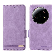 Handytasche Stand Schutzhülle Flip Leder Hülle L06Z für Xiaomi Mi 13 Ultra 5G Violett