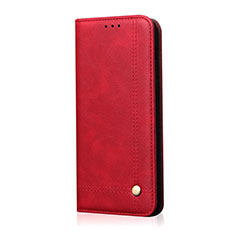 Handytasche Stand Schutzhülle Flip Leder Hülle L07 für Huawei P40 Lite Rot