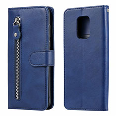 Handytasche Stand Schutzhülle Flip Leder Hülle L07 für Xiaomi Redmi Note 9 Pro Blau