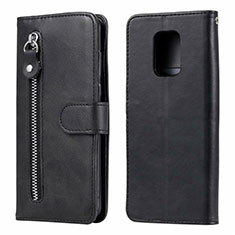 Handytasche Stand Schutzhülle Flip Leder Hülle L07 für Xiaomi Redmi Note 9S Schwarz