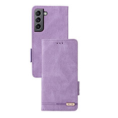Handytasche Stand Schutzhülle Flip Leder Hülle L07Z für Samsung Galaxy S24 5G Violett