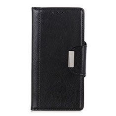 Handytasche Stand Schutzhülle Flip Leder Hülle L08 für Huawei P40 Lite E Schwarz