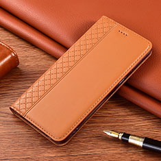 Handytasche Stand Schutzhülle Flip Leder Hülle L08 für Xiaomi Poco X3 Orange