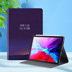 Handytasche Stand Schutzhülle Flip Leder Hülle L09 für Apple iPad Pro 11 (2020) Violett