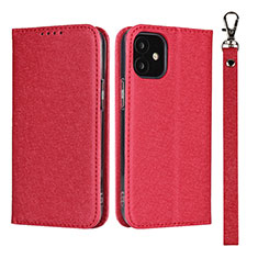 Handytasche Stand Schutzhülle Flip Leder Hülle L09 für Apple iPhone 12 Rot