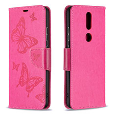 Handytasche Stand Schutzhülle Flip Leder Hülle L10 für Nokia 2.4 Pink