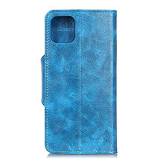 Handytasche Stand Schutzhülle Flip Leder Hülle L10 für Samsung Galaxy A71 5G Hellblau