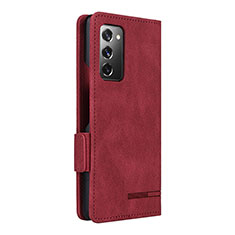 Handytasche Stand Schutzhülle Flip Leder Hülle L10Z für Samsung Galaxy Z Fold2 5G Rot