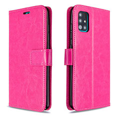 Handytasche Stand Schutzhülle Flip Leder Hülle L11 für Samsung Galaxy A51 5G Pink