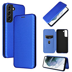 Handytasche Stand Schutzhülle Flip Leder Hülle L11Z für Samsung Galaxy S23 5G Blau