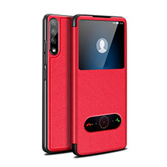 Handytasche Stand Schutzhülle Flip Leder Hülle L12 für Huawei Enjoy 10S Rot