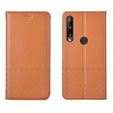 Handytasche Stand Schutzhülle Flip Leder Hülle L12 für Huawei Honor 9C Orange