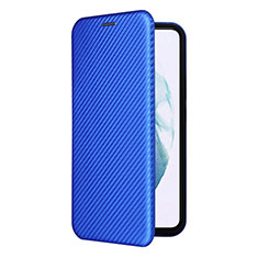 Handytasche Stand Schutzhülle Flip Leder Hülle L12Z für Samsung Galaxy S21 5G Blau