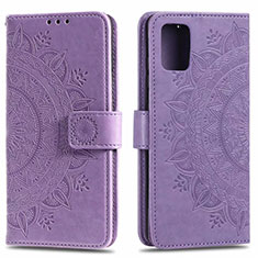Handytasche Stand Schutzhülle Flip Leder Hülle L15 für Samsung Galaxy A51 5G Violett