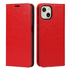 Handytasche Stand Schutzhülle Flip Leder Hülle L17 für Apple iPhone 13 Rot