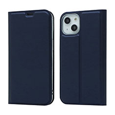 Handytasche Stand Schutzhülle Flip Leder Hülle L18 für Apple iPhone 13 Mini Blau