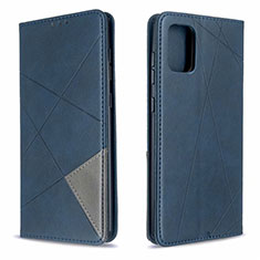 Handytasche Stand Schutzhülle Flip Leder Hülle L18 für Samsung Galaxy A71 5G Blau