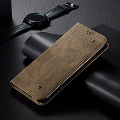 Handytasche Stand Schutzhülle Flip Leder Hülle L21 für Apple iPhone 14 Pro Kahki