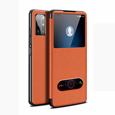 Handytasche Stand Schutzhülle Flip Leder Hülle L21 für Huawei Honor 30S Orange