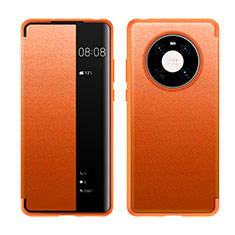 Handytasche Stand Schutzhülle Flip Leder Hülle LF1 für Huawei Mate 40 Orange