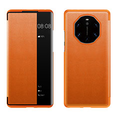 Handytasche Stand Schutzhülle Flip Leder Hülle LF1 für Huawei Mate 40 RS Orange