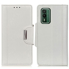 Handytasche Stand Schutzhülle Flip Leder Hülle M01L für Nokia XR21 Weiß