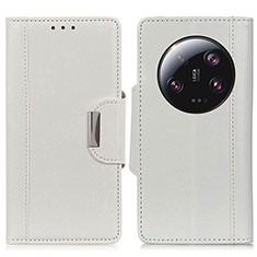 Handytasche Stand Schutzhülle Flip Leder Hülle M01L für Xiaomi Mi 13 Ultra 5G Weiß