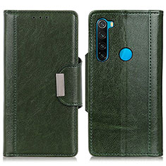 Handytasche Stand Schutzhülle Flip Leder Hülle M01L für Xiaomi Redmi Note 8 (2021) Grün