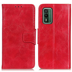 Handytasche Stand Schutzhülle Flip Leder Hülle M02L für Nokia XR21 Rot