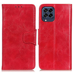 Handytasche Stand Schutzhülle Flip Leder Hülle M02L für Samsung Galaxy M53 5G Rot